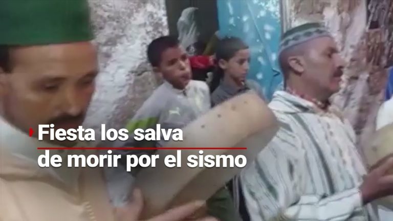 En Marruecos 600 personas se salvaron de milagro: estaban en una fiesta y el temblor los sorprendió