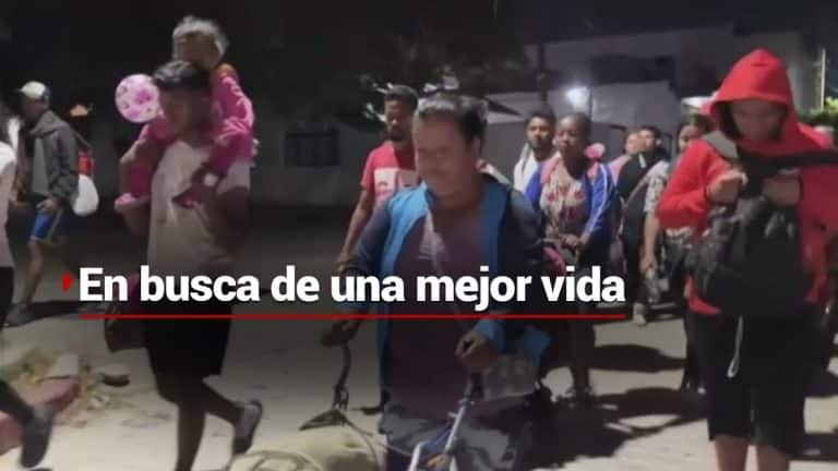 Caravana con mil 500 migrantes se encuentra en Los Corazones, Oaxaca; los dispersaron pero se reagruparon