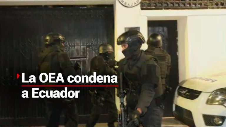 OEA condena ataque de Ecuador a embajada de México