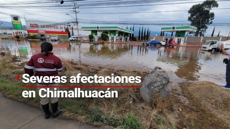 Sufren severas inundaciones en el Estado de México