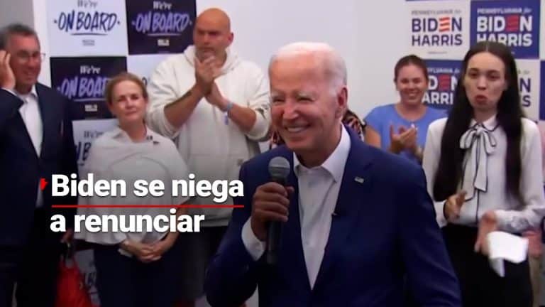 Joe Biden se niega a renunciar a la candidatura demócrata