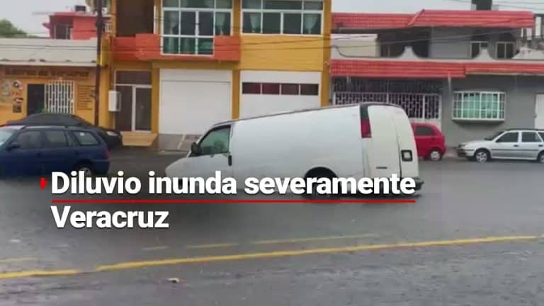 Inundaciones y fuertes lluvias azotan Veracruz